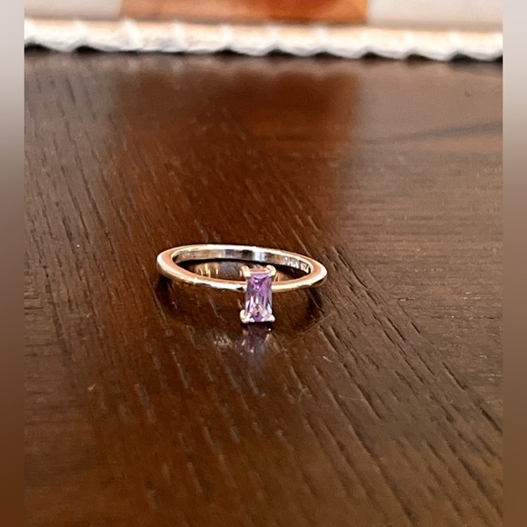 Lavender crystal ring - Picture 2 of 2